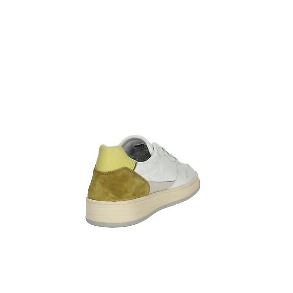 D.A.T.E. Court 2.0 Vintage Calf (White-Yellow)