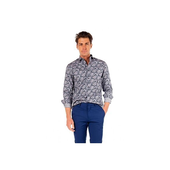 JACK & JONES Camicia Casual JPRBLACKBURN (Chambray Blue, S)