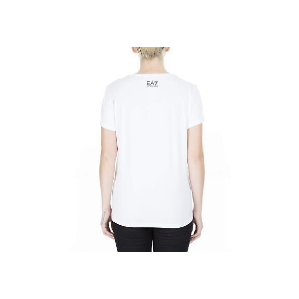 EA7 T-Shirt Donna Logo 3htt39 tj12z m Bianco