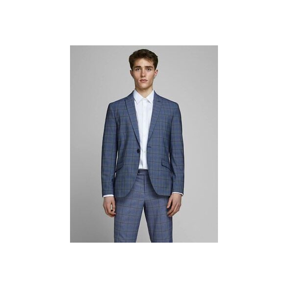 JACK & JONES JPRBLAJONES Check Blazer (Dark Navy, 48)