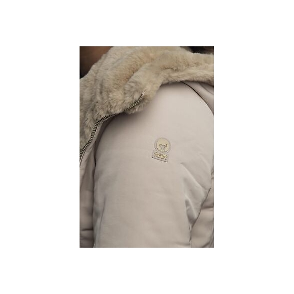 CIESSE PIUMINI ALBA - Giubbotto Eco da donna Reversibile (Beige)
