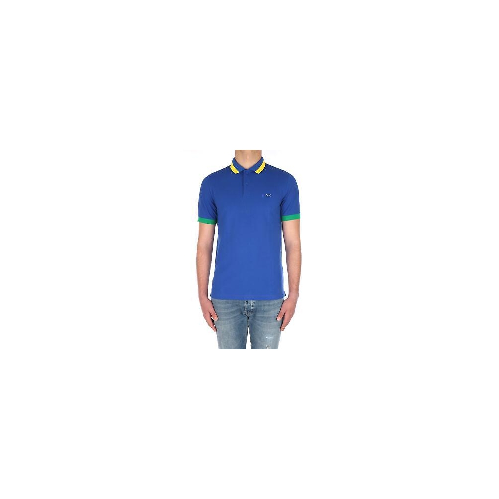 SUN68 Polo Maniche Corte Uomo Royal
