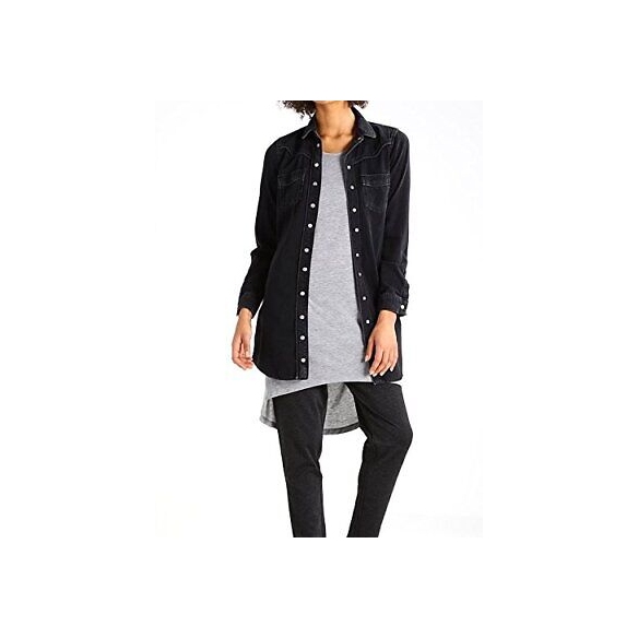 Vero Moda Vmhonie Loose Long 3/4 Top Rep Maglia a Maniche Lunghe, Grigio (Light