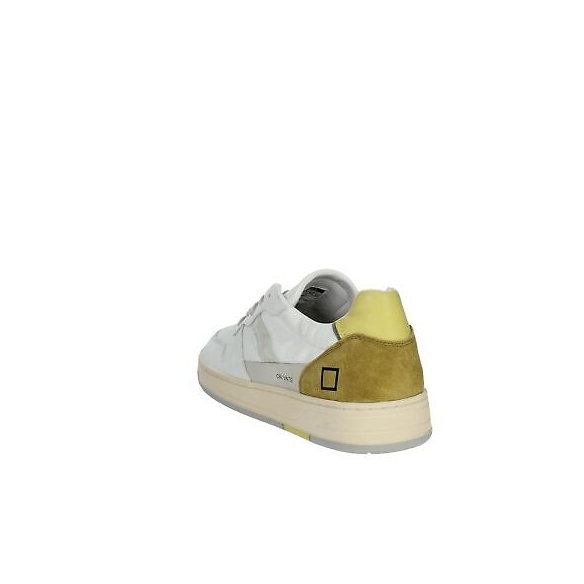 D.A.T.E. Court 2.0 Vintage Calf (White-Yellow)