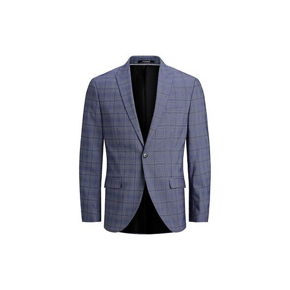 JACK & JONES JPRBLAJONES Check Blazer (Dark Navy, 48)