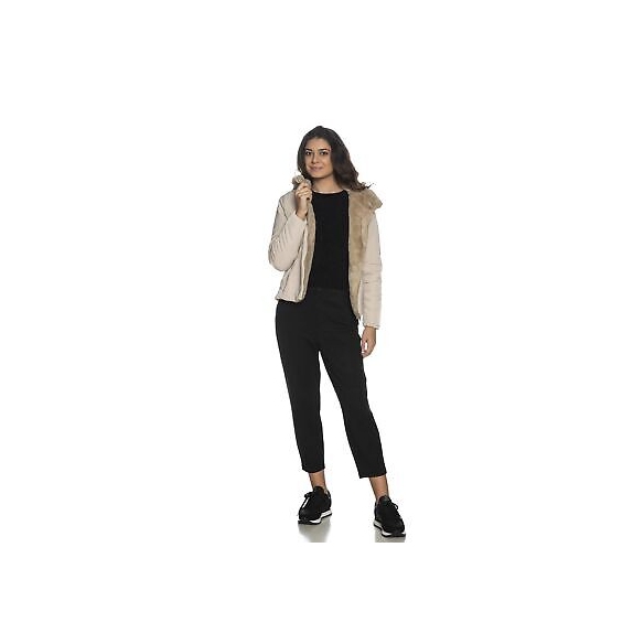 CIESSE PIUMINI ALBA - Giubbotto Eco da donna Reversibile (Beige)