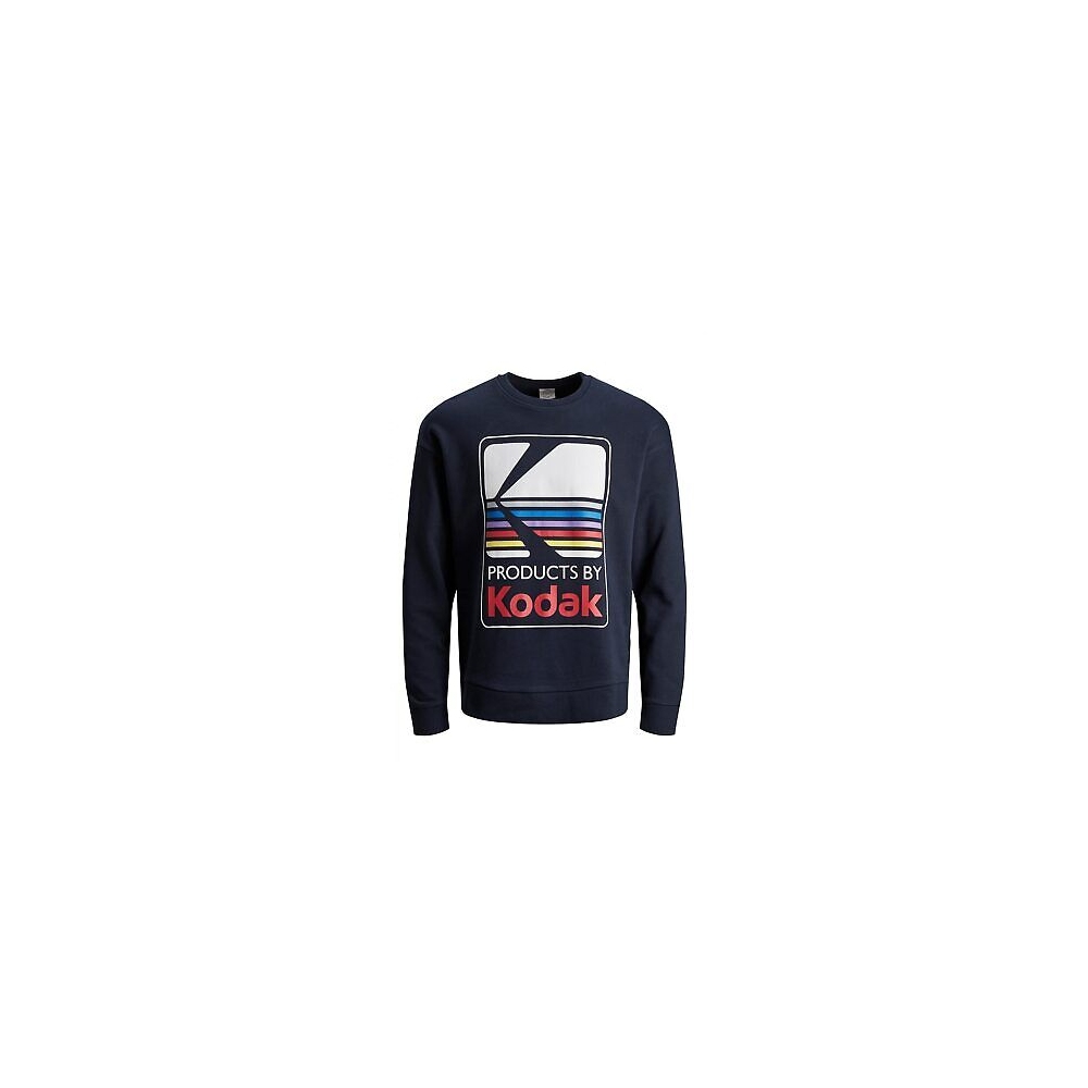 JACK & JONES Snap Sweat Crew Neck...