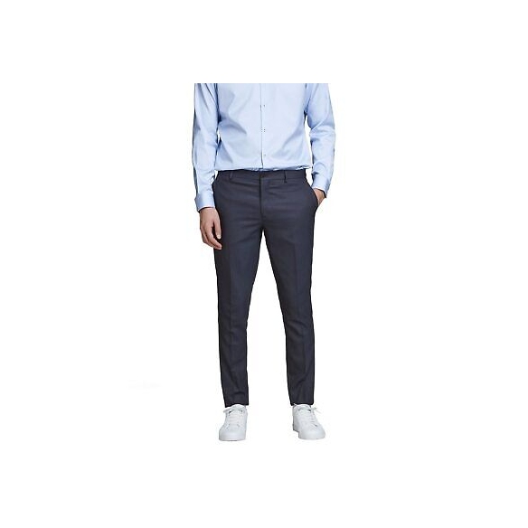 JACK & JONES Jjroy Trousers Noos Pantoloni Straight, Blu (Dark Navy Detail:Slim