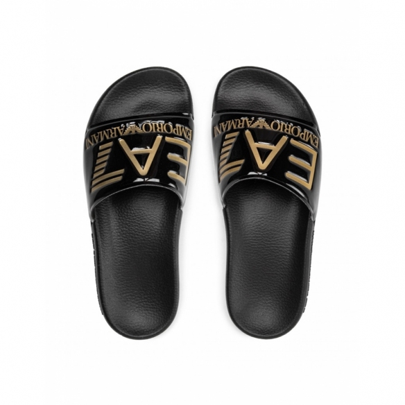 Emporio Armani EA7 Ciabatte Unisex con Maxi Logo
