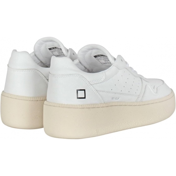 D.A.T.E. Sneaker Donna Step Calf White