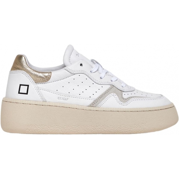 D.A.T.E. Sneaker Donna Step Calf White