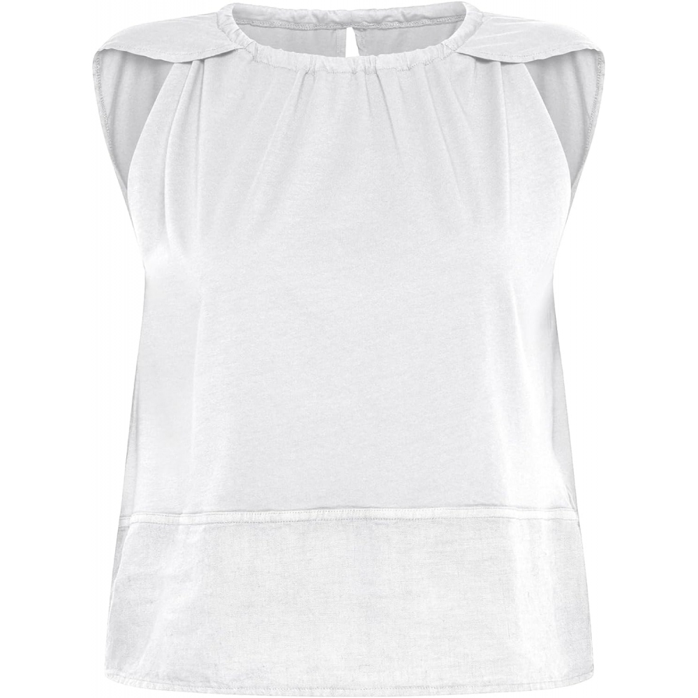 DEHA T-Shirt Combinde Linen Top Donna...