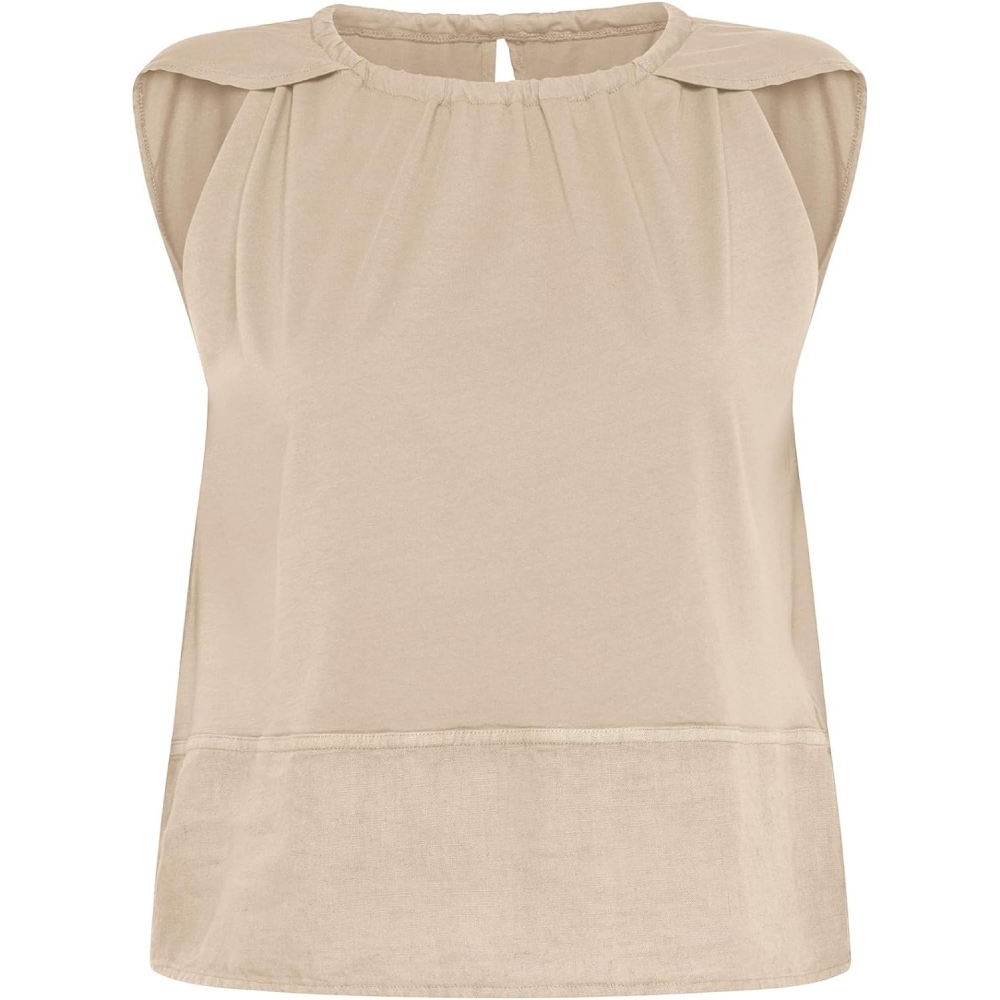 DEHA T-Shirt Combinde Linen Top Donna...