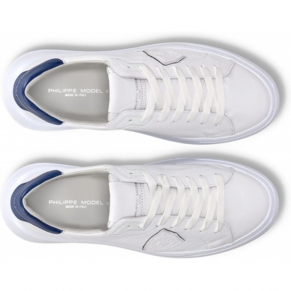 Philippe Model Sneakers Uomo Bassa Temple (Bianco/Blu)