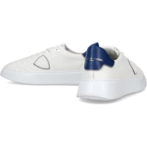 Philippe Model Sneakers Uomo Bassa Temple (Bianco/Blu)