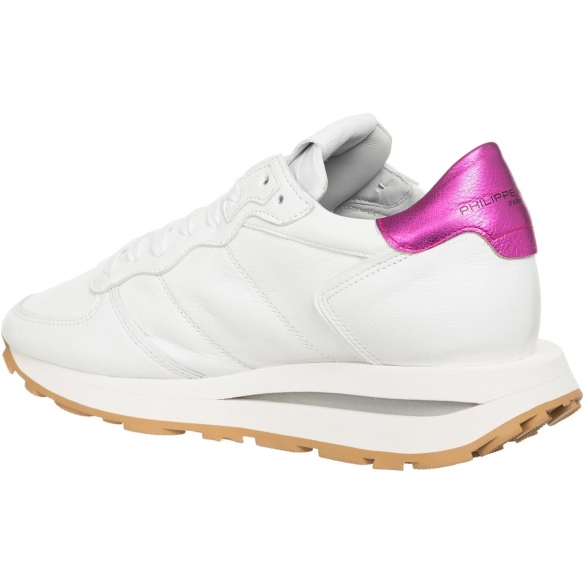 Philippe Model Sneaker Donna Tropez Haute (Blanc Fucsia)