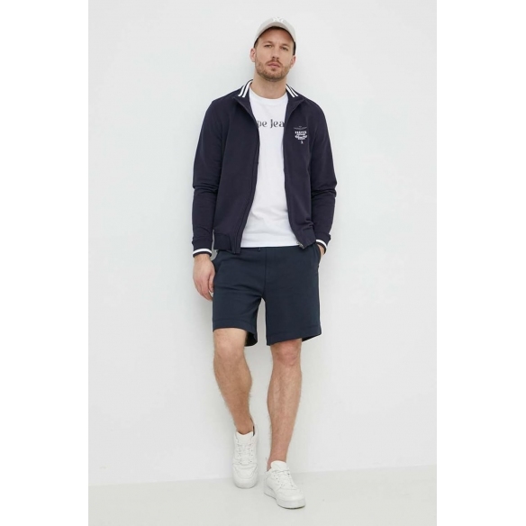 Aeronautica Militare Felpa Girocollo Frecce Tricolori Full-Zip Ricamata (Blu Nav