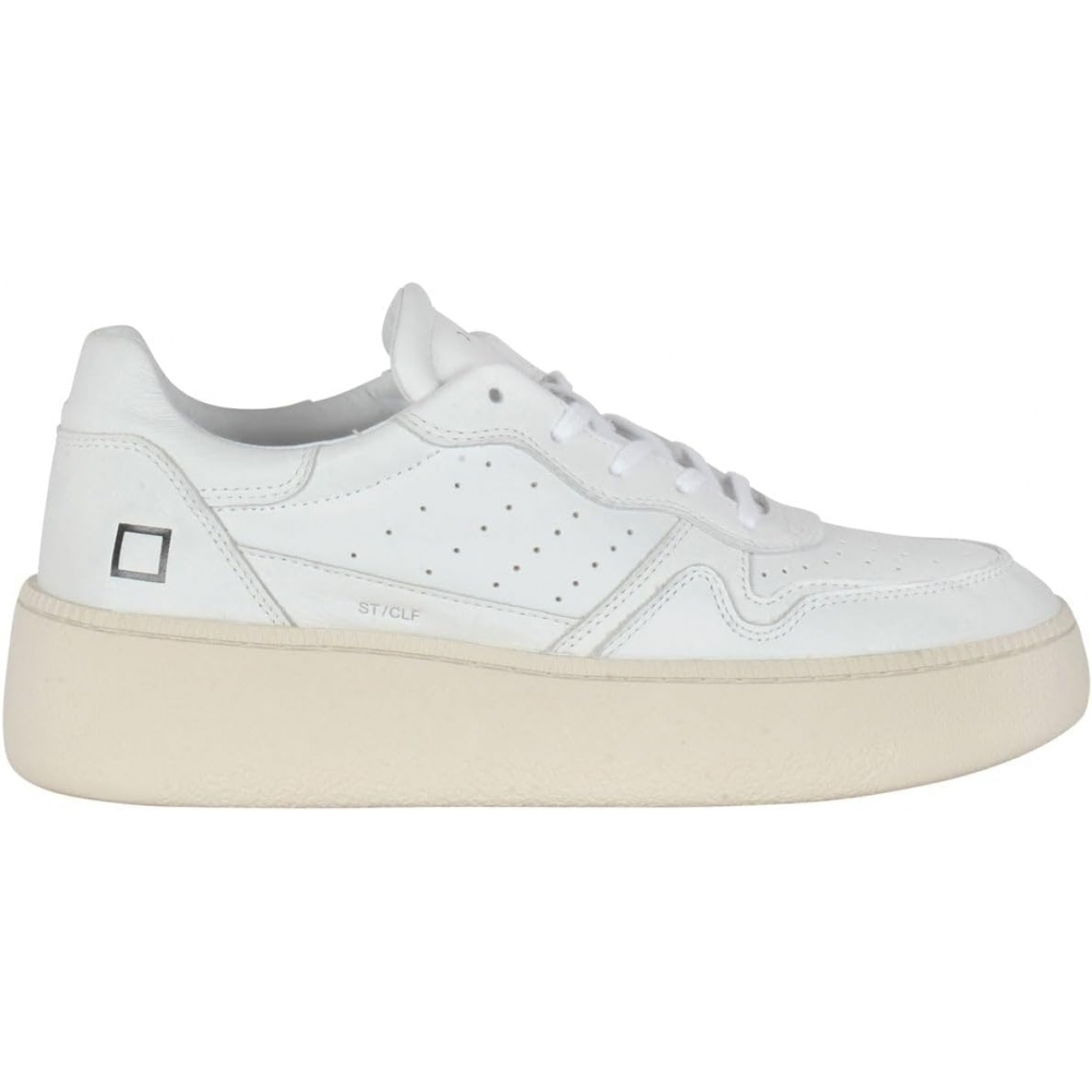 D.A.T.E. Sneaker Donna Step Calf White