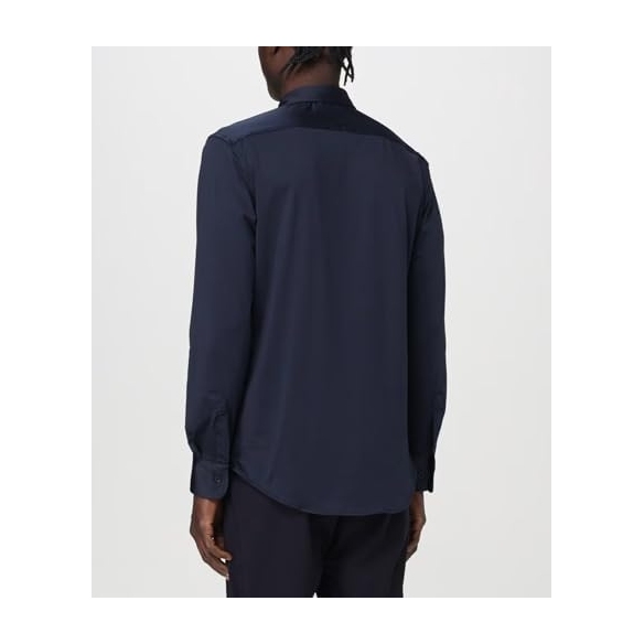 PEOPLE OF SHIBUYA Camicia Uomo Elegante in Tessuto Stretch (Modello Quasar PM-Ma