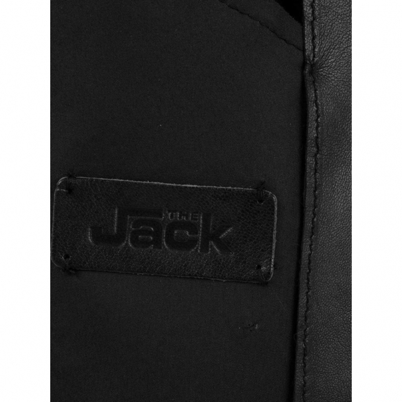 The Jack Leathers Giacca in pelle leggera 0.3 Derek Seamless Plongee (Nero)