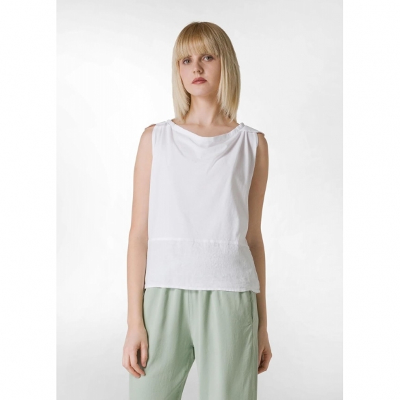 DEHA T-Shirt Combinde Linen Top Donna (Almond Brown)