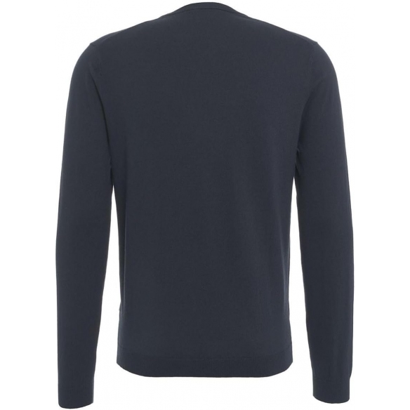 PEOPLE OF SHIBUYA Pullover Blu in Maglia di Cotone e cashmeire (Modello BAITO/1)