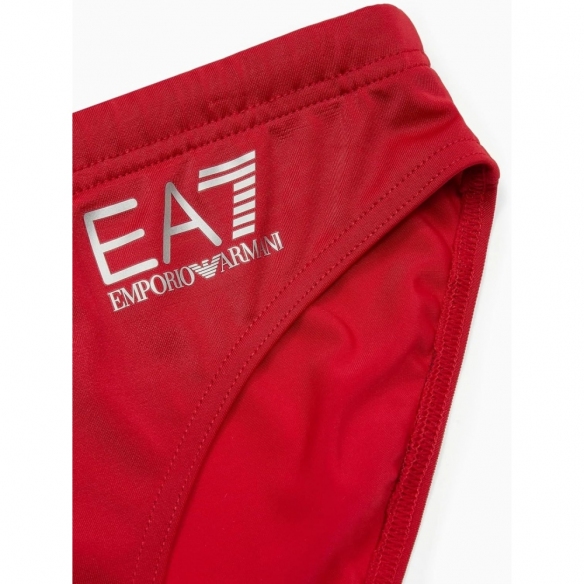 Emporio Armani EA7 Costume da Bagno Slip con Logo ASV (White)
