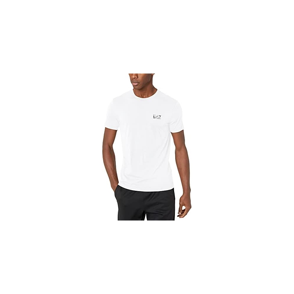 EA7 T-Shirt Girocollo Cotone Logo...
