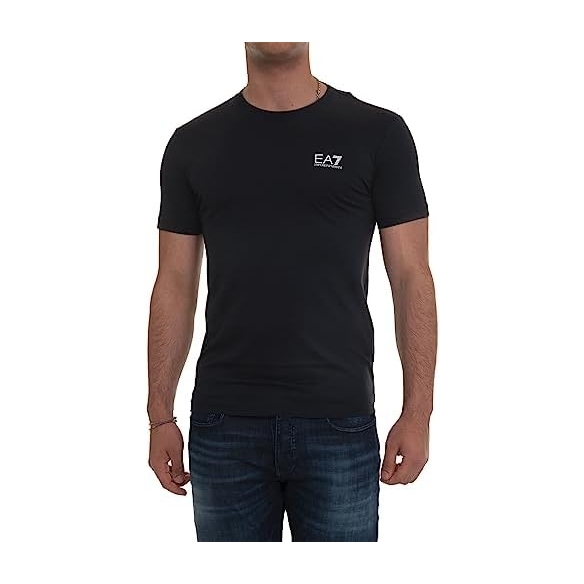 EA7 T-Shirt Girocollo Cotone Logo Cuore Armani P24