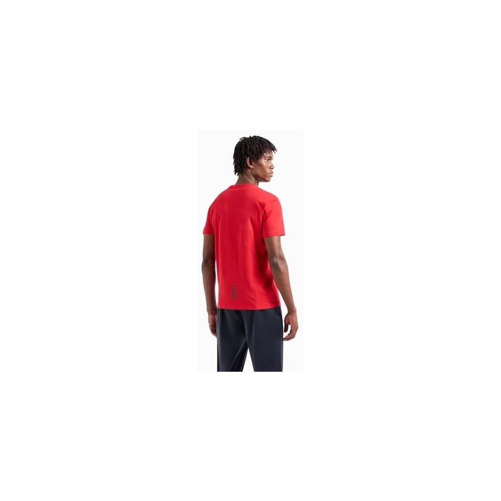 EA7 T-Shirt Girocollo Cotone Logo...
