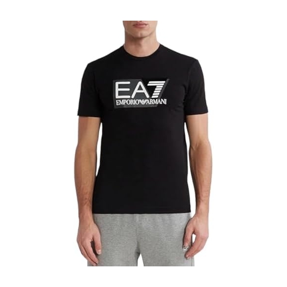 T-Shirt EA7 da uomo Logo Visibility Stretch