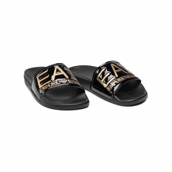 Emporio Armani EA7 Ciabatte Unisex con Maxi Logo