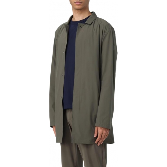 PEOPLE OF SHIBUYA Trench leggero da viaggio (Modello Toshiro PM652 - Verde) 46