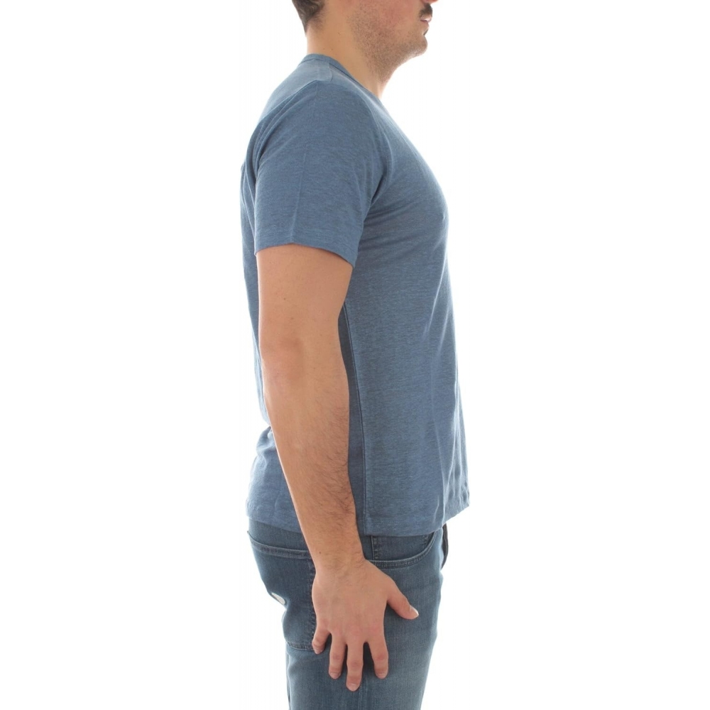 SUN 68 t-Shirt Linen Solid Girocollo...