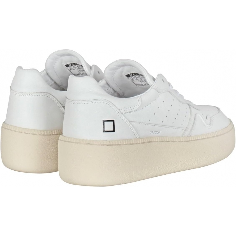 D.A.T.E. Sneaker Donna Step Calf White