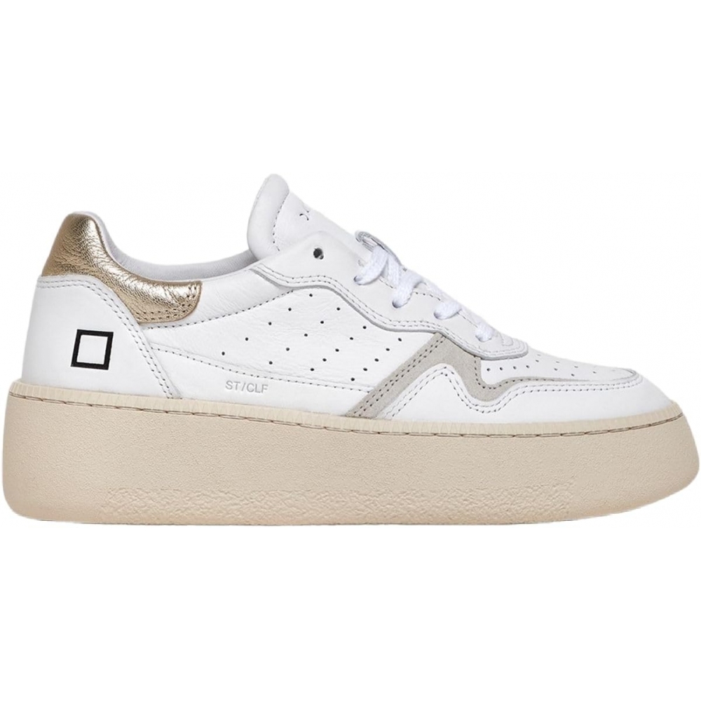D.A.T.E. Sneaker Donna Step Calf White