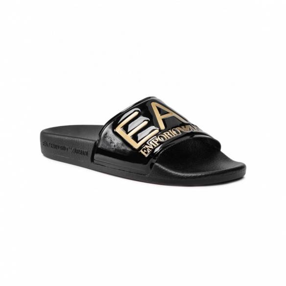 Emporio Armani EA7 Ciabatte Unisex con Maxi Logo