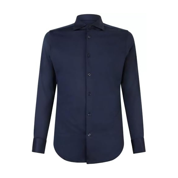 PEOPLE OF SHIBUYA Camicia Uomo Elegante in Tessuto Stretch (Modello Quasar PM-Ma