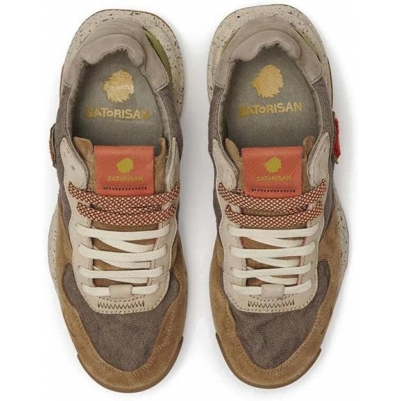 SATORISAN Chacrona Laser Premium - Sneaker Casual Uomo in Pelle Ecosostenibile