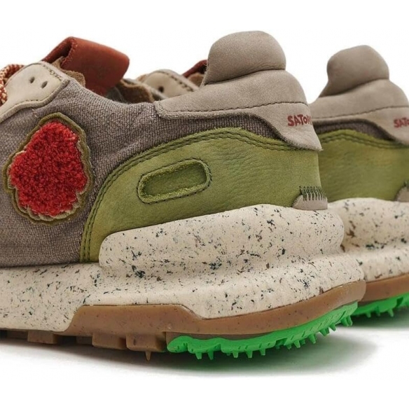 SATORISAN Chacrona Laser Premium - Sneaker Casual Uomo in Pelle Ecosostenibile