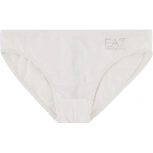 Emporio Armani EA7 Costume da Bagno Slip con Logo ASV (White)
