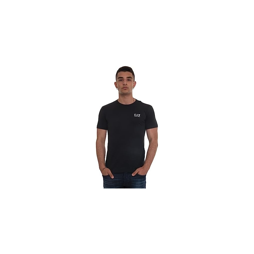 EA7 T-Shirt Girocollo Cotone Logo...