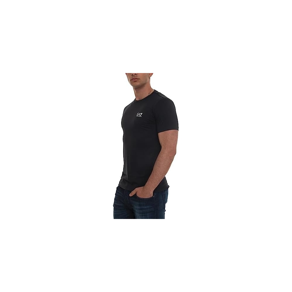 EA7 T-Shirt Girocollo Cotone Logo...