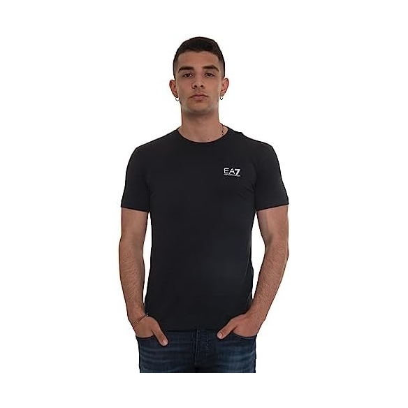 EA7 T-Shirt Girocollo Cotone Logo Cuore Armani P24