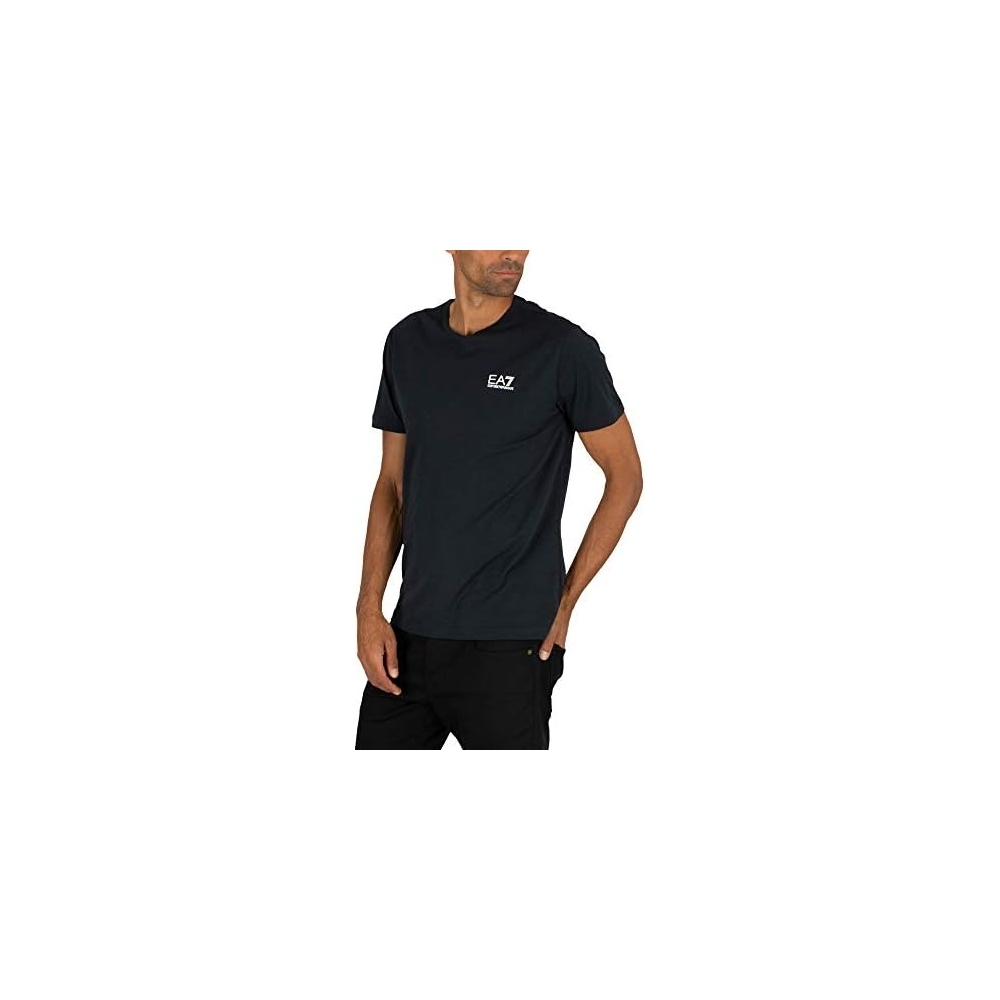 EA7 T-Shirt Girocollo Cotone Logo...