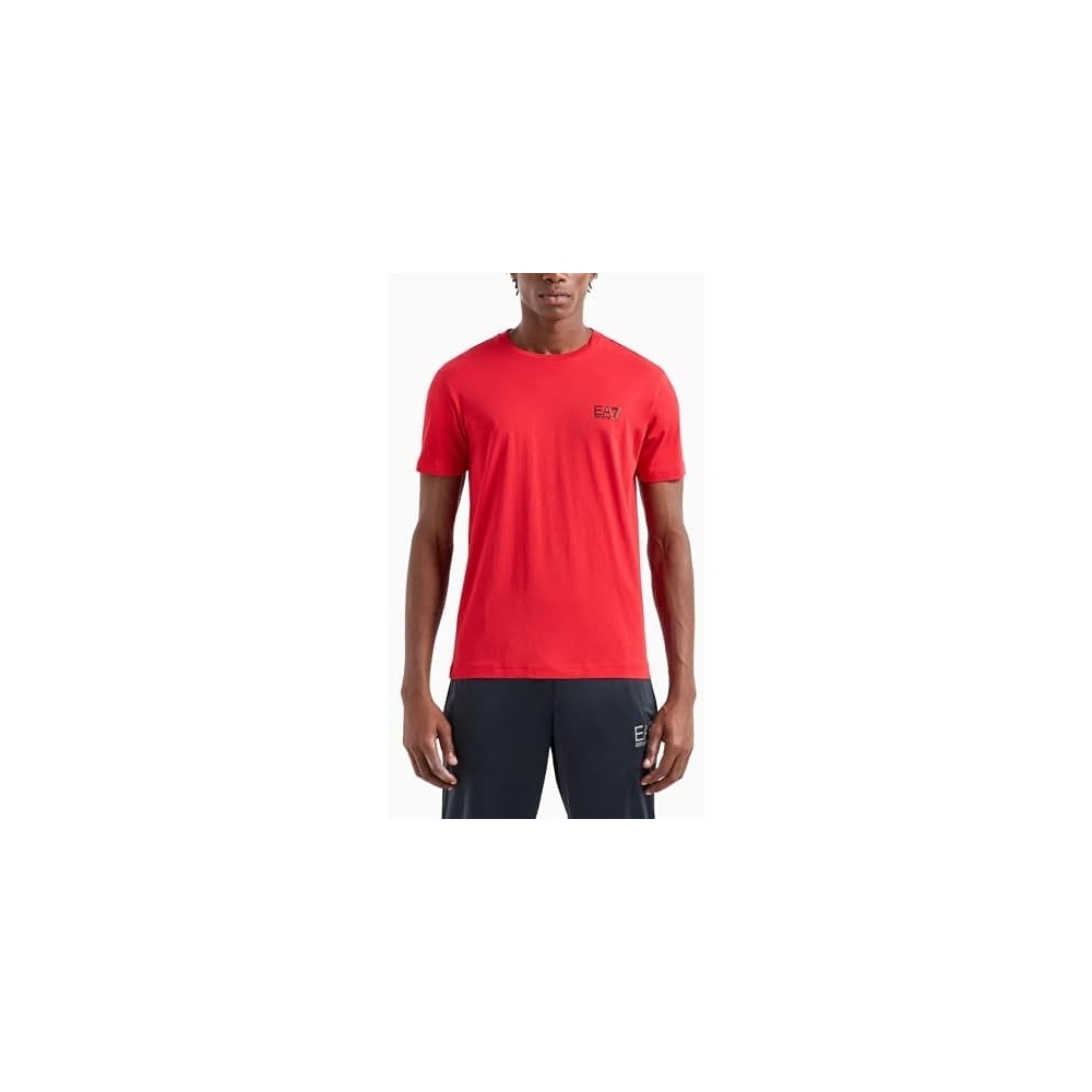 EA7 T-Shirt Girocollo Cotone Logo...