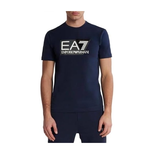 T-Shirt EA7 da uomo Logo Visibility Stretch