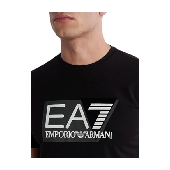 T-Shirt EA7 da uomo Logo Visibility Stretch