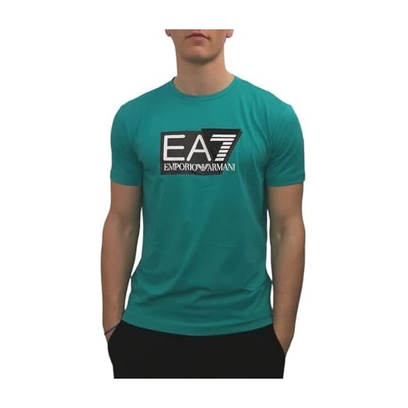 T-Shirt EA7 da uomo Logo Visibility Stretch
