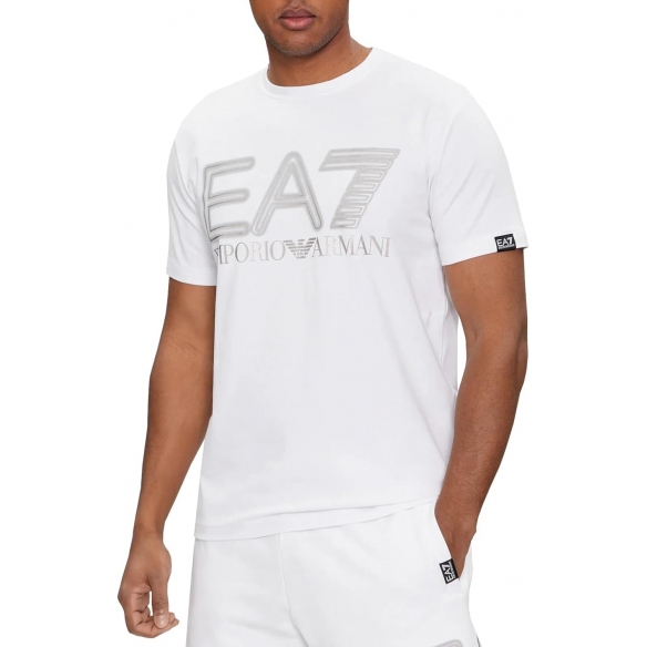 EA7 T-Shirt Uomo - Bianco Modello 3DPT37PJMUZ Cotone